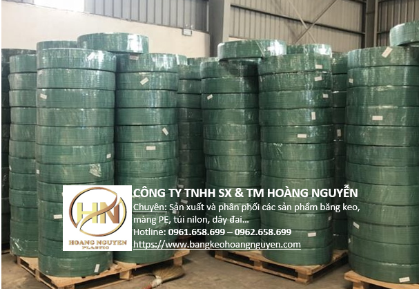 Dây đai nhựa - Màng PE - Băng Keo Hoàng Nguyễn - Công Ty TNHH Sản Xuất Và Thương Mại Hoàng Nguyễn